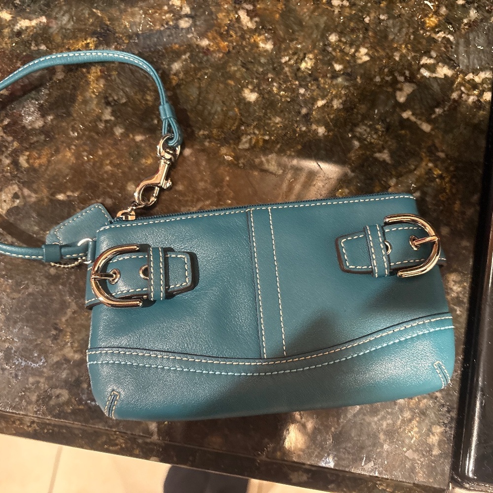Coach mini wrist wallet